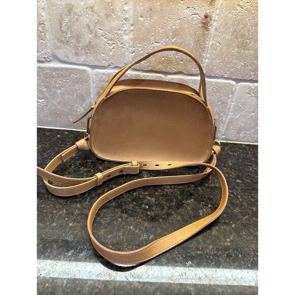 Madewell The Sydney Zip-Top Crossbody Bag Antique Gold NEW - Picture 2 of 10